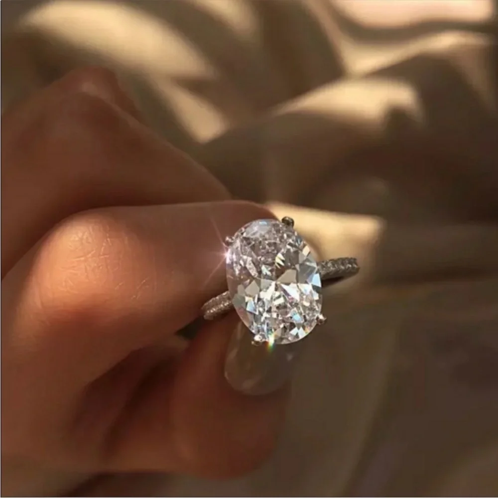 🎉NEW 5 Carat Oval Cut Diamond Engagement Ring🛍️